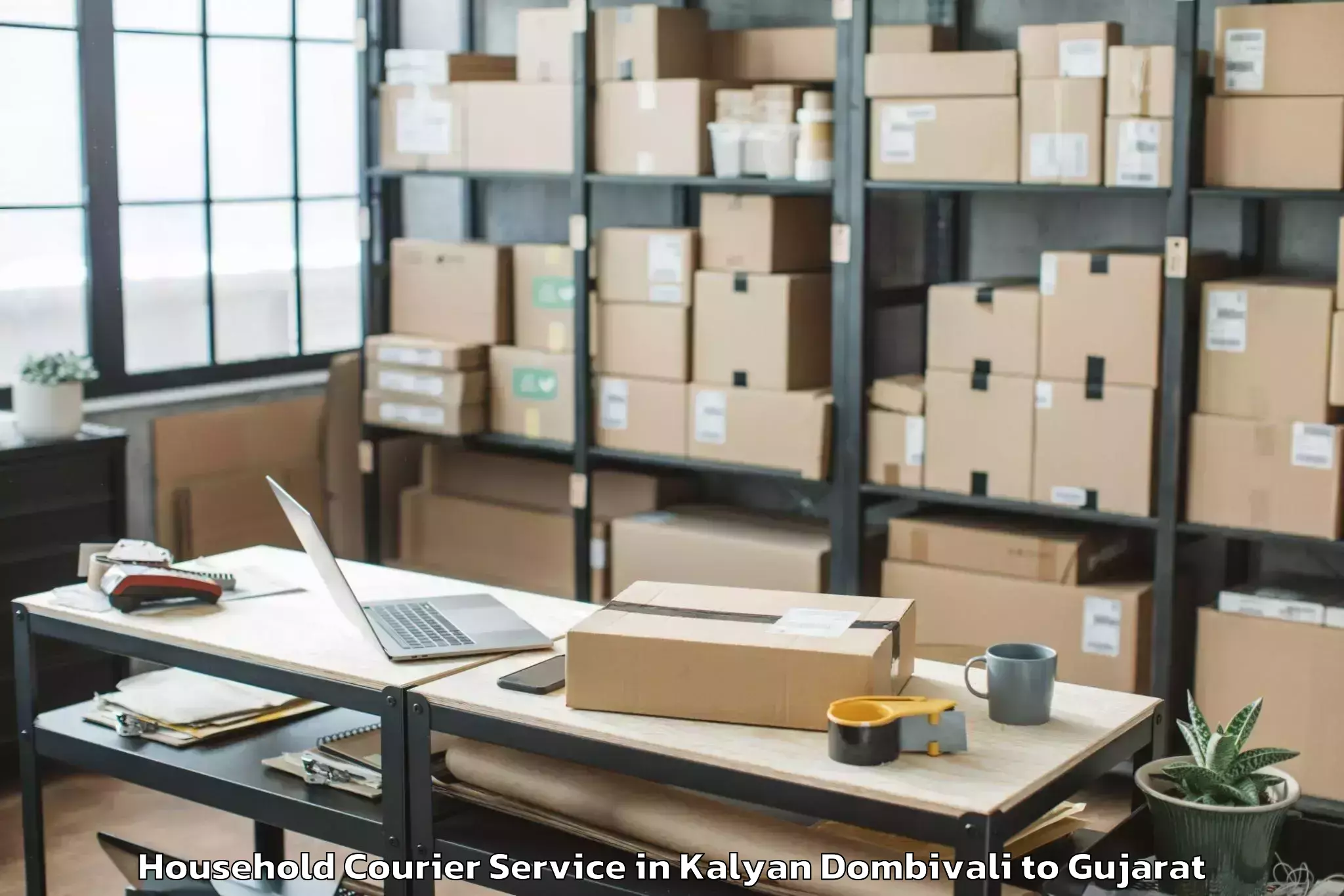 Professional Kalyan Dombivali to Baria Household Courier